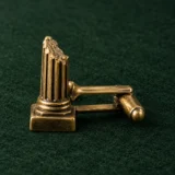 Broken Column Cufflinks, back and fastening