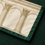 Colonnade Pocket Square, back and fastening
