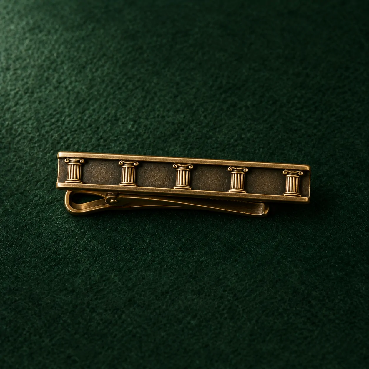 Colonnade Tie Bar, back and fastening