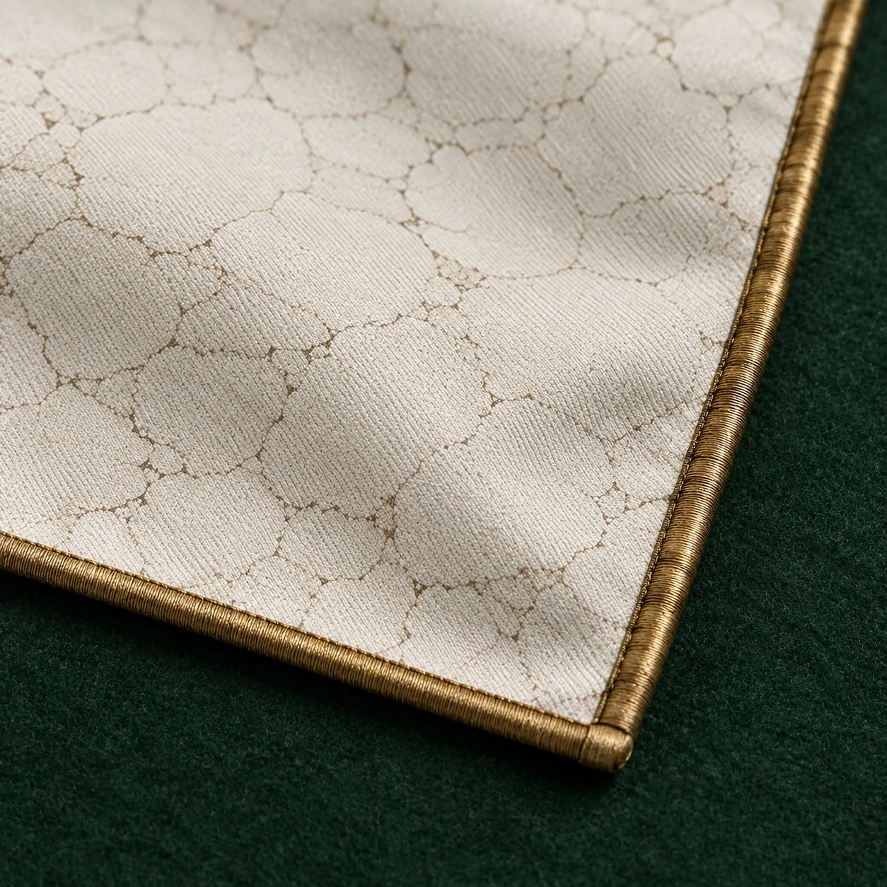 Crack Map Pocket Square, back and fastening