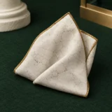 Crack Map Pocket Square on a millimetre scale card