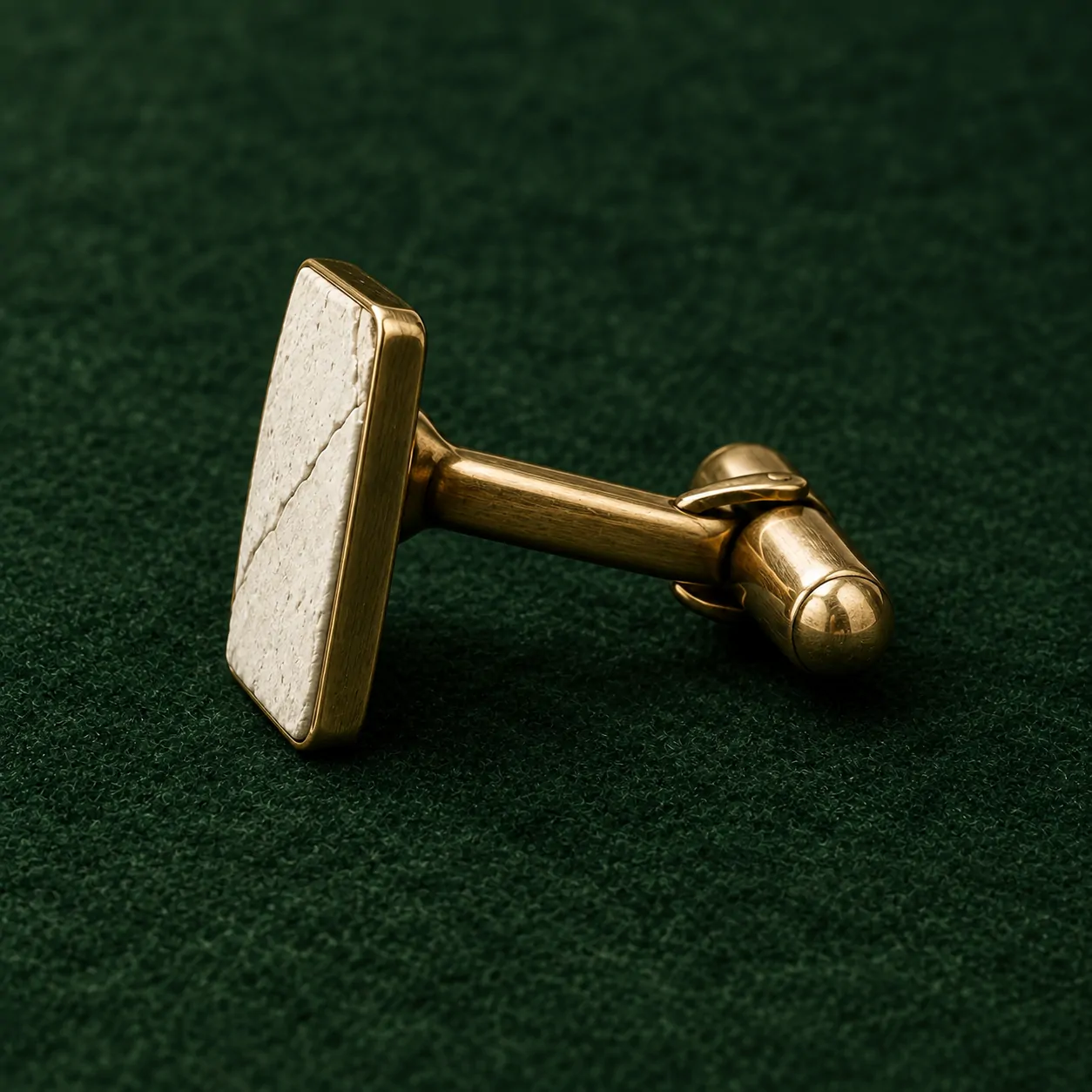 Cracked Tablet Cufflinks, back and fastening