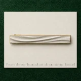 Drapery Tie Bar on a millimetre scale card