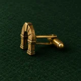 Keystone Arch Cufflinks, back and fastening