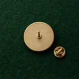 Ceiling Rosette Lapel Pin, back and fastening