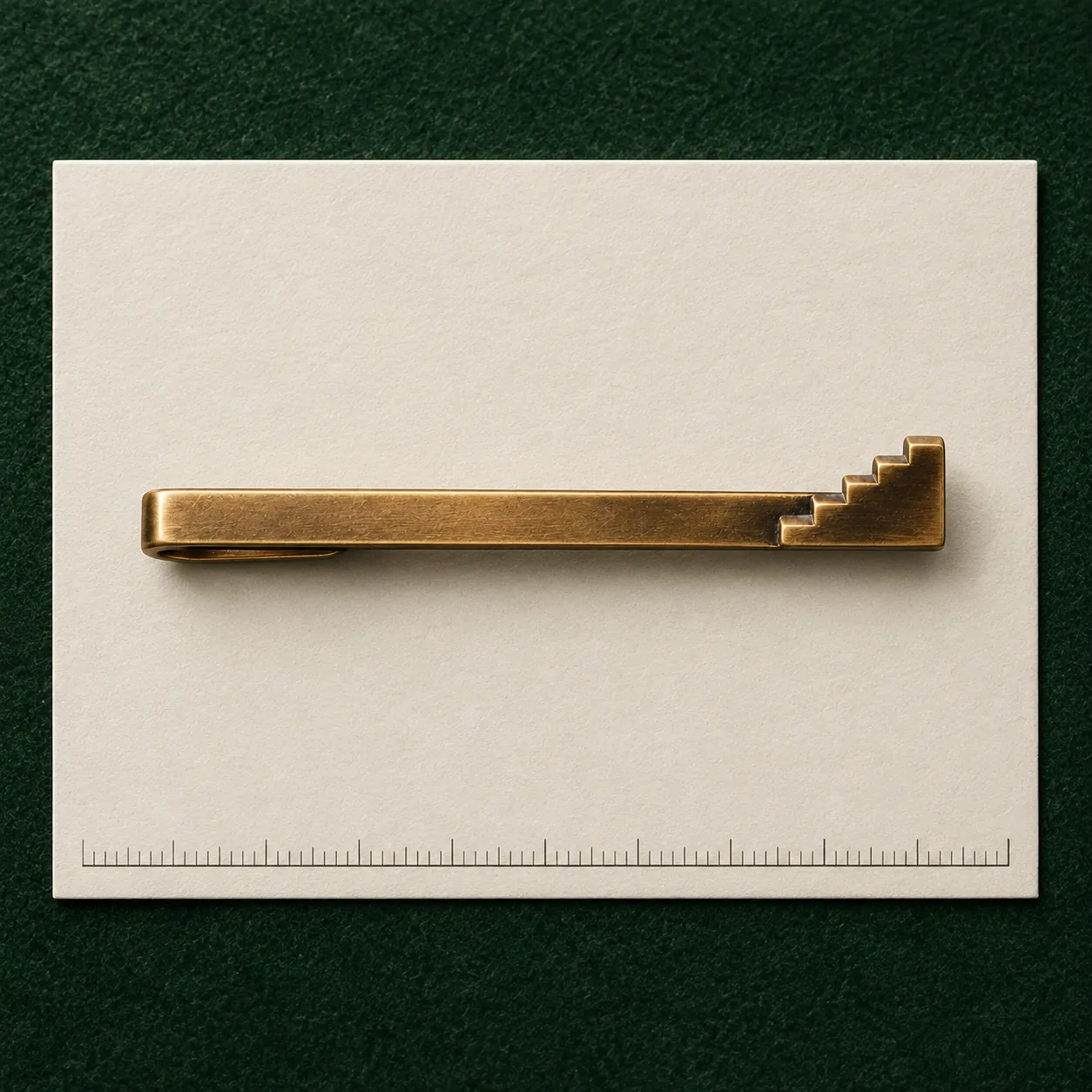 Stair Tie Bar on a millimetre scale card