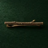 Twig Tie Bar, back and fastening