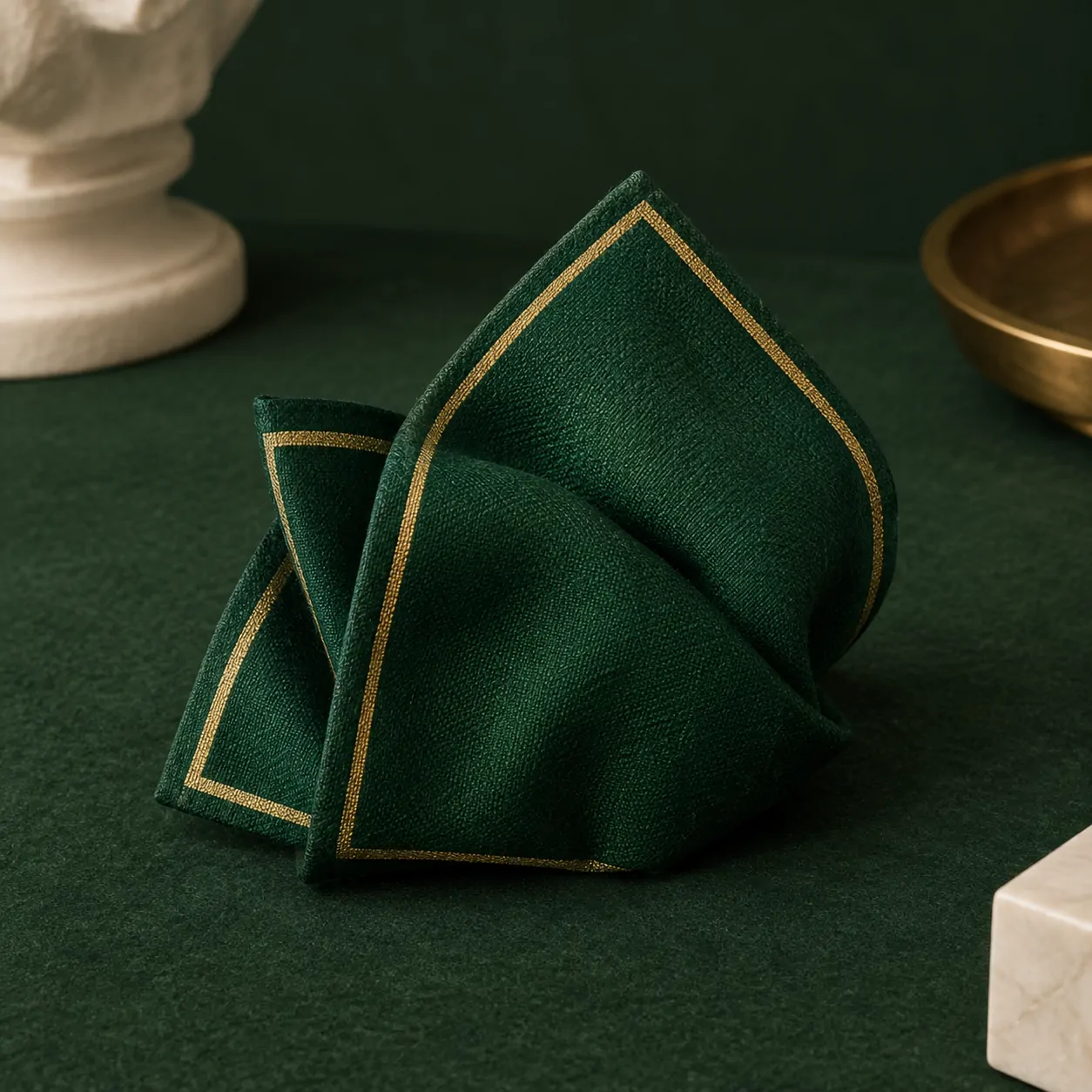 Vitrine Pocket Square on a millimetre scale card